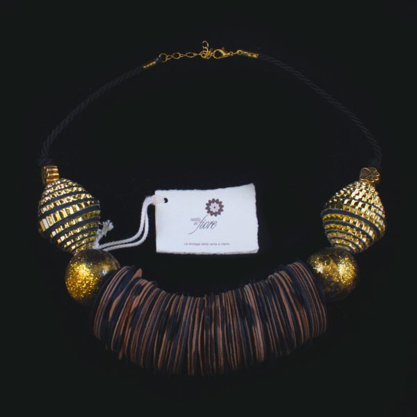 Collana Venere Oro Marrone