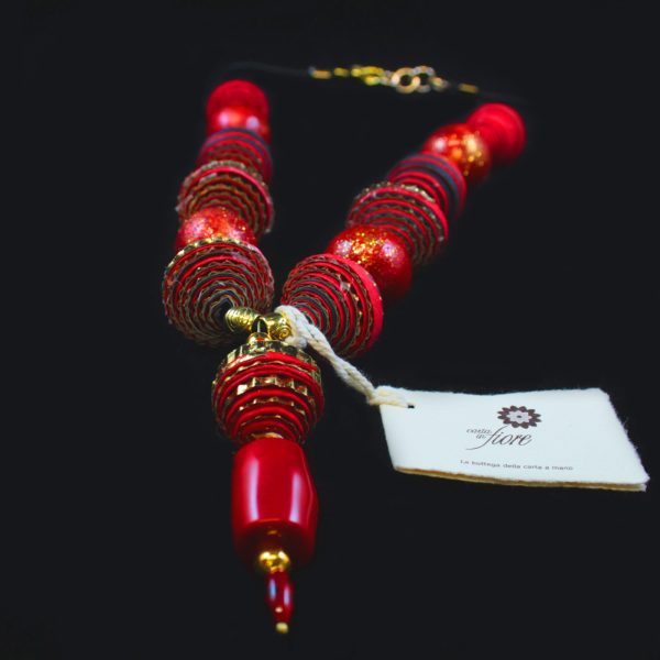 Collana Venere Rosso Corallo - immagine 5