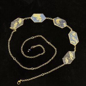 Cintura oro blu