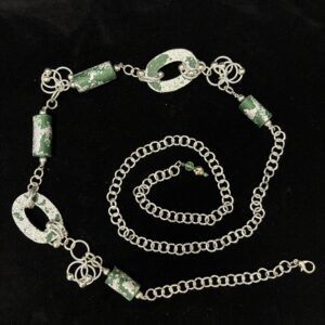 Cintura verde argento